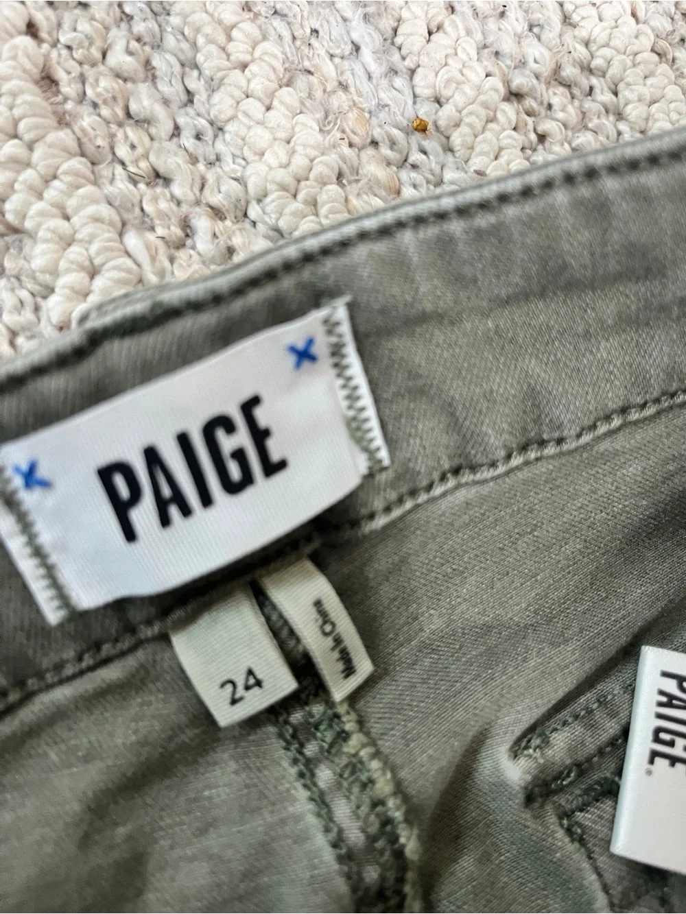 PAIGE green Pants in size 24 - Picture 4 of 7